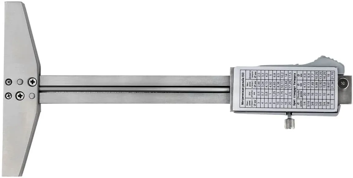 Штангенглубиномер нониусный RGK SCG-100 черный пластиковый футляр 756945 - фото 3