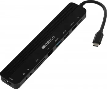 Разветвитель USB-C Origo OU3350SNPD 3порт. черный OU3350SNPD/A1A - фото 8