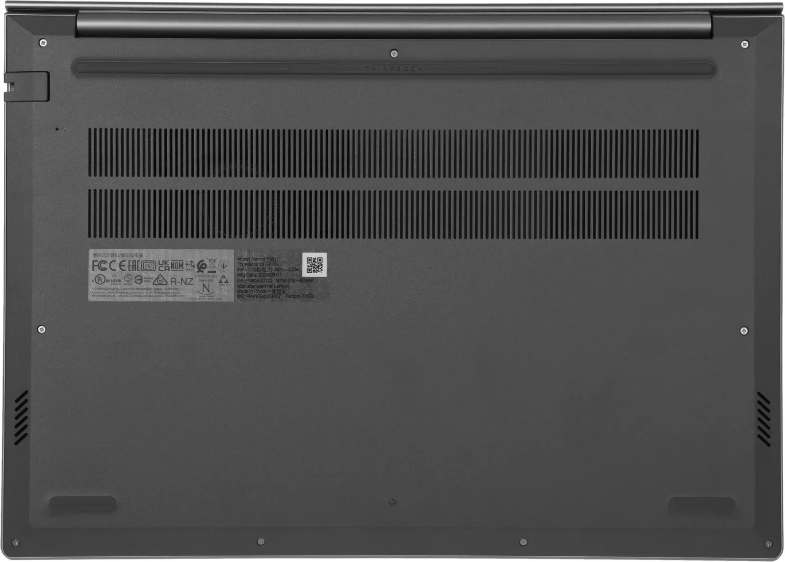 Ноутбук Lenovo Thinkbook 16 G6 IRL Core i5 1335U 8Gb SSD512Gb Intel Iris Xe graphics 16 IPS WUXGA 1920x1200 без ОС grey WiFi BT Cam Bag 21KH0036AK - фото 7