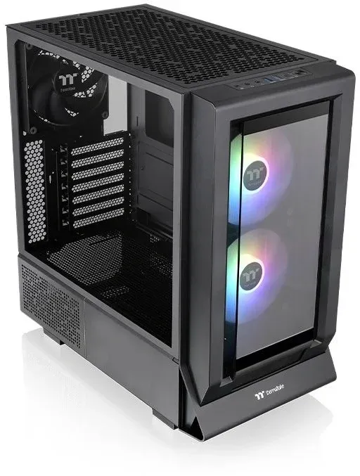 Корпус Thermaltake Ceres 350 MX черный без БП E-ATX 2x140mm 2xUSB3.0 audio bott PSU - фото 3