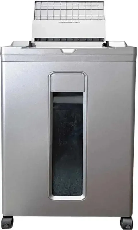 Шредер Office Kit SA200 1,9х10 серый/черный с автоподачей секр.P-5 фрагменты 200лист. 23лтр. пл.карты - фото 3