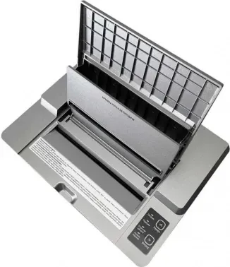 Шредер Office Kit SA200 1,9х10 серый/черный с автоподачей секр.P-5 фрагменты 200лист. 23лтр. пл.карты - фото 5