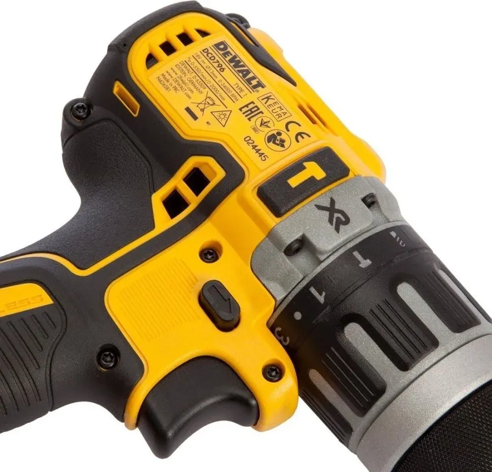 Дрель-шуруповерт DeWalt DCD796D2-QW аккум. патрон:быстрозажимной кейс в комплекте - фото 4