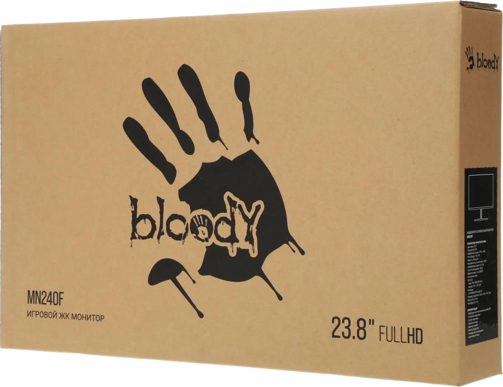 Монитор Bloody 23.8 MN240F черный IPS LED 1ms 16:9 HDMI M/M матовая 280cd 178гр/178гр 1920x1080 180Hz G-Sync DP FHD 2.9кг - фото 8