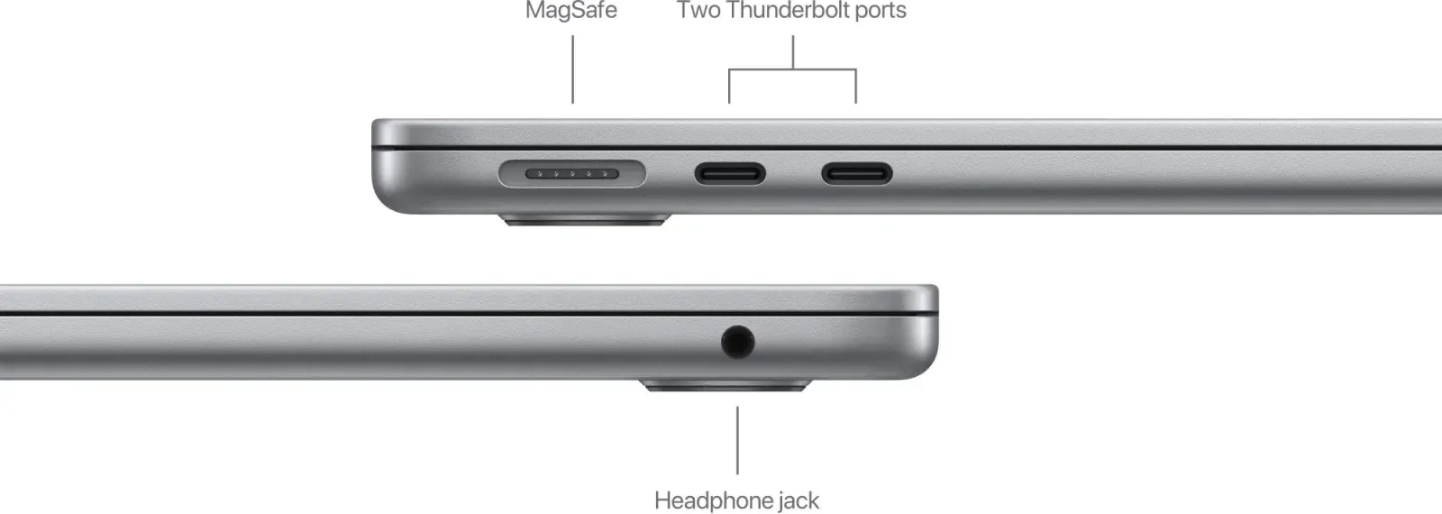 Ноутбук Apple MacBook Air A3113 M3 8 core 8Gb SSD512Gb/10 core GPU 13.6 Liquid Retina 2560x1664 macOS grey space WiFi BT Cam MRXP3LL/A - фото 7
