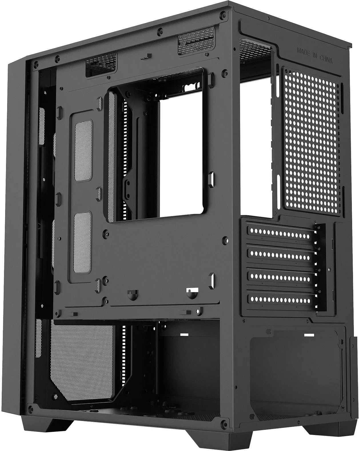 Корпус Оклик OCC-MN307 черный без БП mATX 8x120mm 2xUSB2.0 1xUSB3.0 audio bott PSU - фото 7