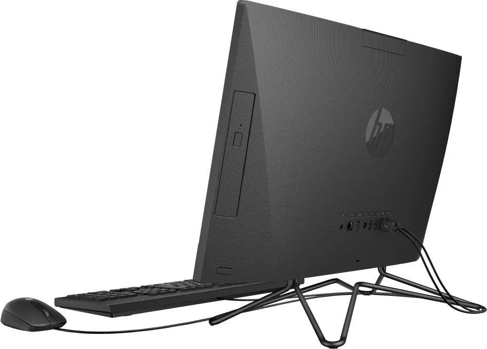 Моноблок HP 200 G4 21.5 Full HD i5 1235U 1.3 8Gb SSD512Gb Iris Xe DVDRW CR FreeDOS GbitEth WiFi BT 65W клавиатура мышь Cam черный 1920x1080 - фото 4