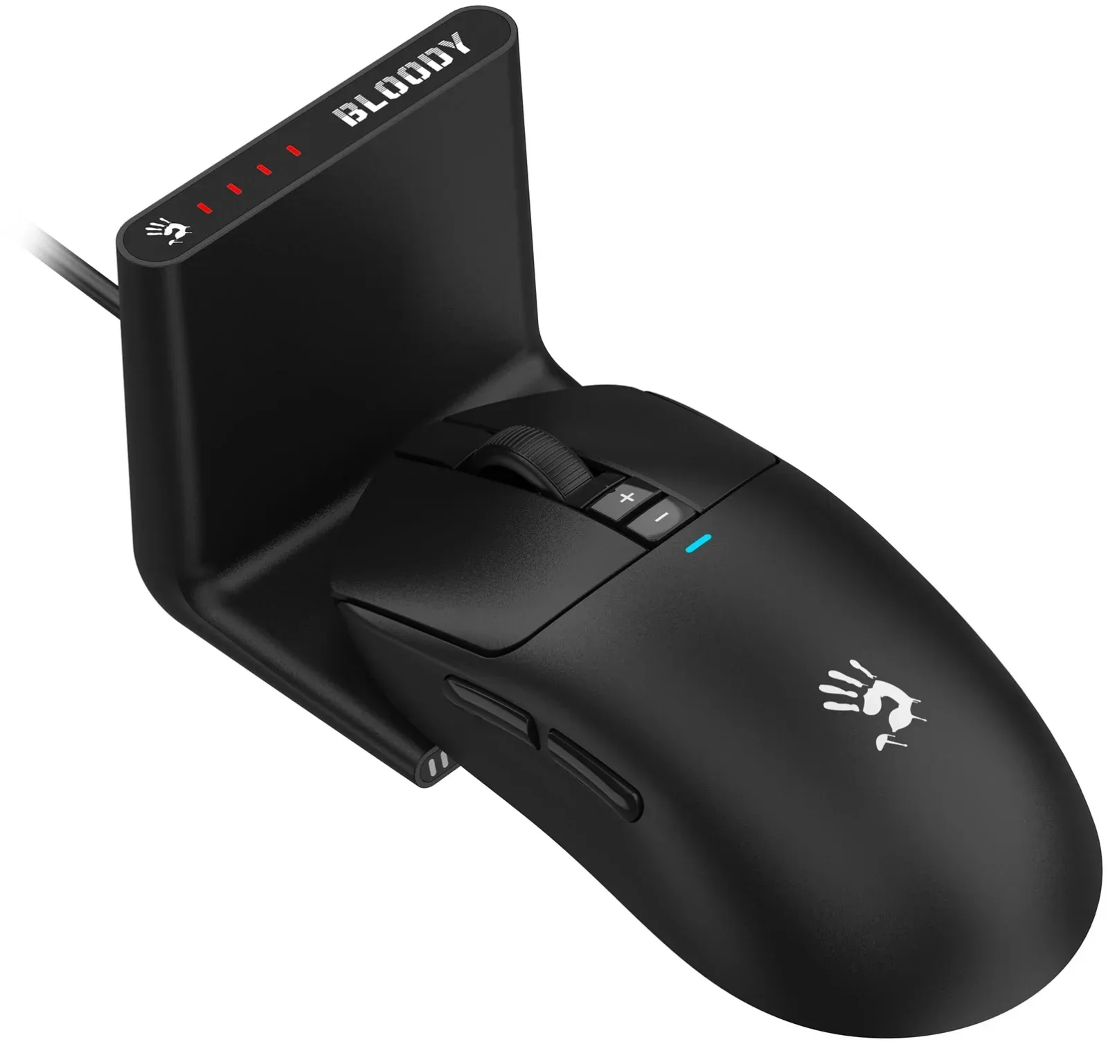 Мышь A4Tech Bloody R72 Ultra Duo черный оптическая 20000dpi беспров. USB/USB-C 7but - фото 2