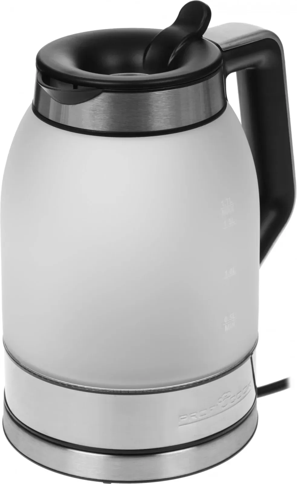 Чайник электрический Profi Cook PC-WKS 1215 G 1.7л. 2200Вт нержавеющая сталь корпус: стекло/металл/пластик - фото 3
