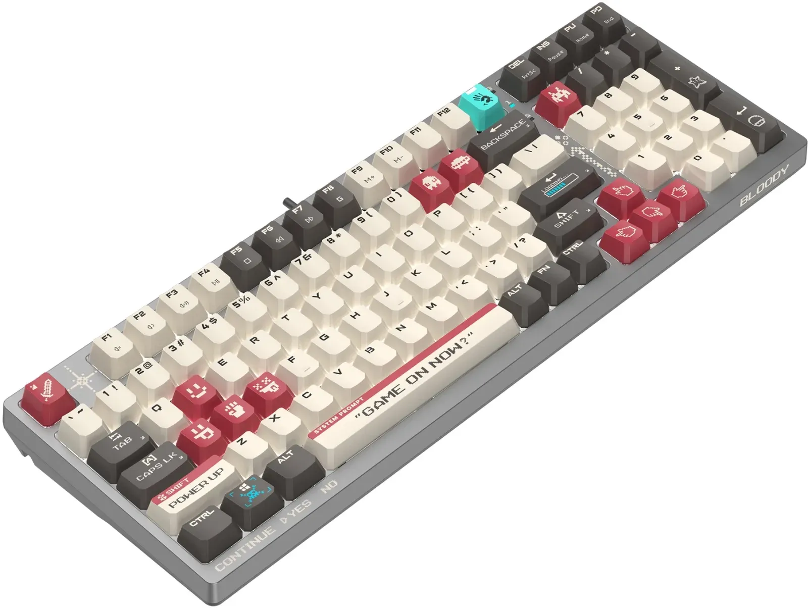 Клавиатура A4Tech S98 Pixels механическая серый/бежевый USB for gamer LED S98 кабель 1.8м - фото 2