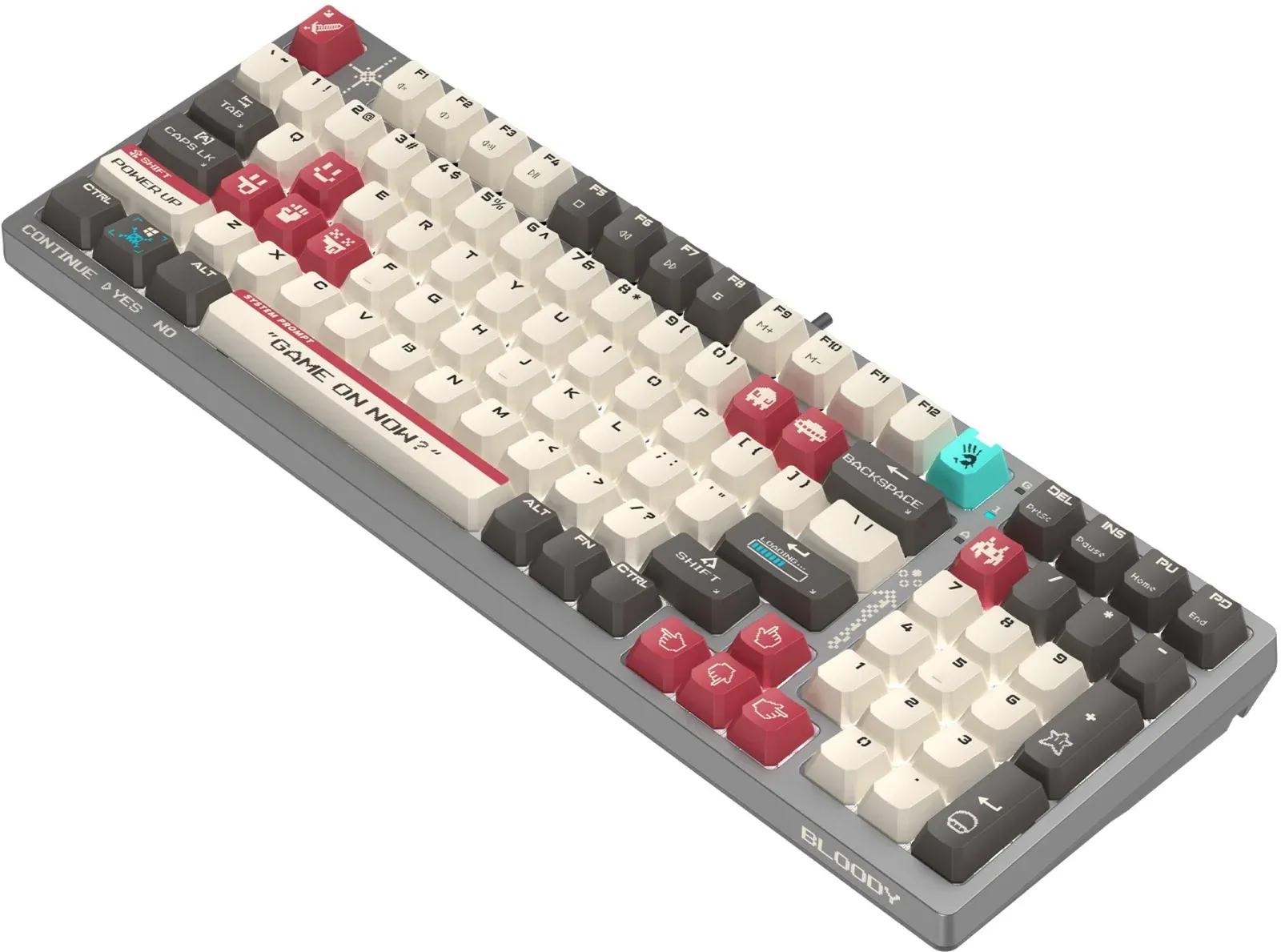 Клавиатура A4Tech S98 Pixels механическая серый/бежевый USB for gamer LED S98 кабель 1.8м - фото 4