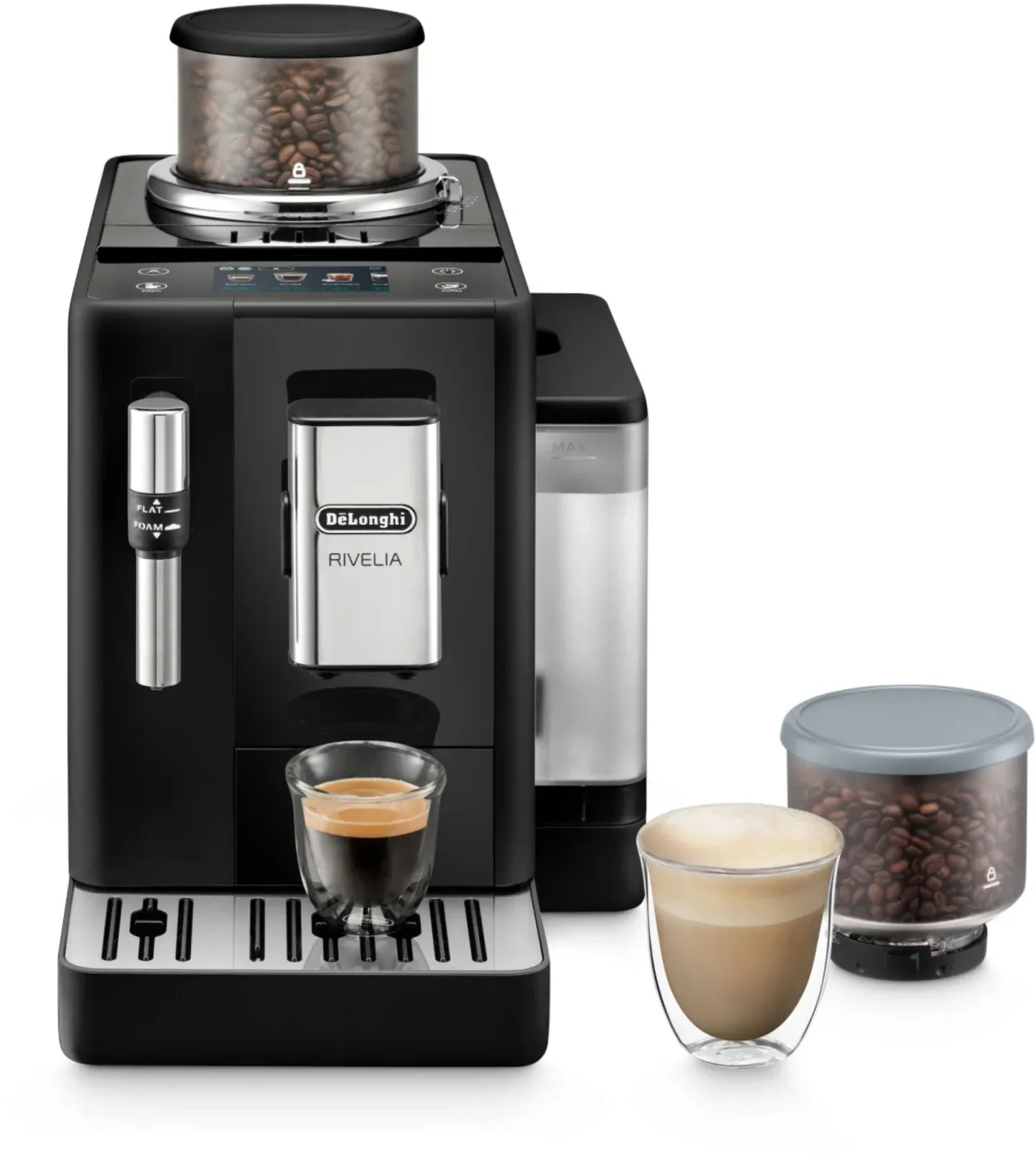 Кофемашина Delonghi Rivelia EXAM440.35.B 1450Вт черный