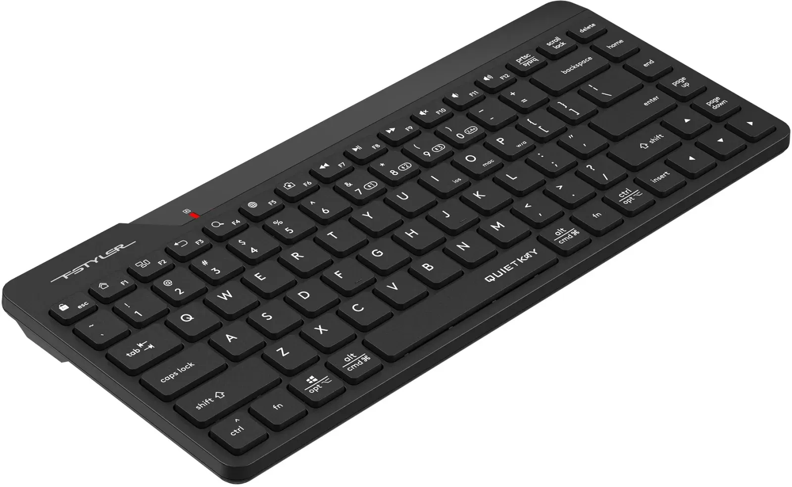 Клавиатура A4Tech FBK22 AS черный USB беспроводная BT/Radio - фото 2