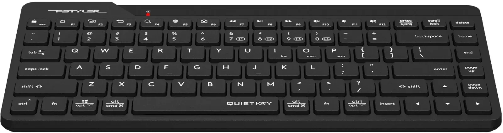 Клавиатура A4Tech FBK22 AS черный USB беспроводная BT/Radio - фото 6