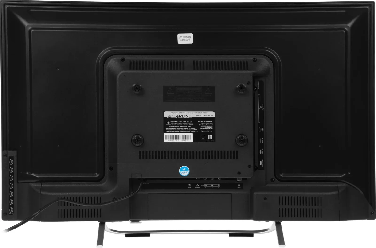 Телевизор LED PolarLine 32 32PL54TC-SM черный/серебристый HD 60Hz DVB-T DVB-T2 DVB-C USB WiFi Smart TV RUS - фото 7