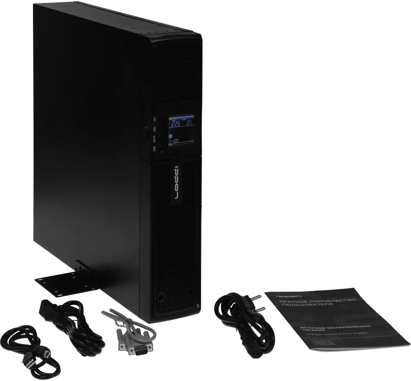 Источник бесперебойного питания Ippon Innova RTB 1000 900Вт 1000ВА черный - фото 6