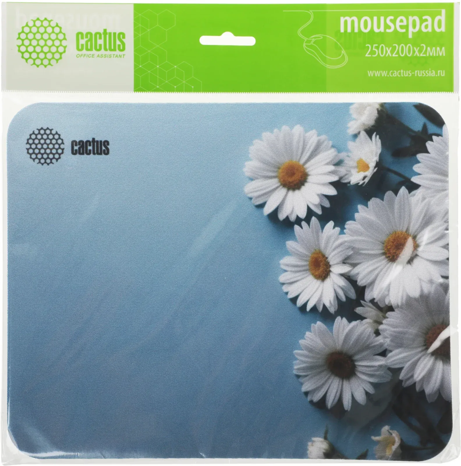 Коврик для мыши Cactus Daisies рисунок 250x200x3мм CS-MP-D07S - фото 6