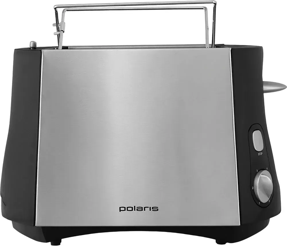 Тостер Polaris PET 0812A 800Вт черный/серебристый