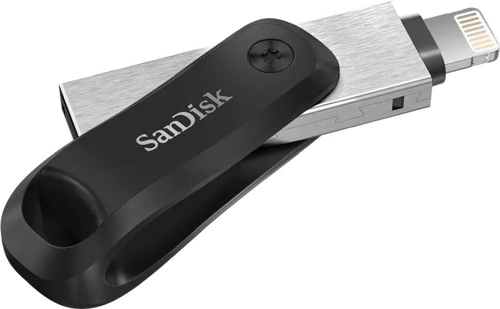 Флеш Диск Sandisk 64GB iXpand Go SDIX60N-064G-GN6NN USB3.0 черный/серебристый, 64 ГБ - фото 4