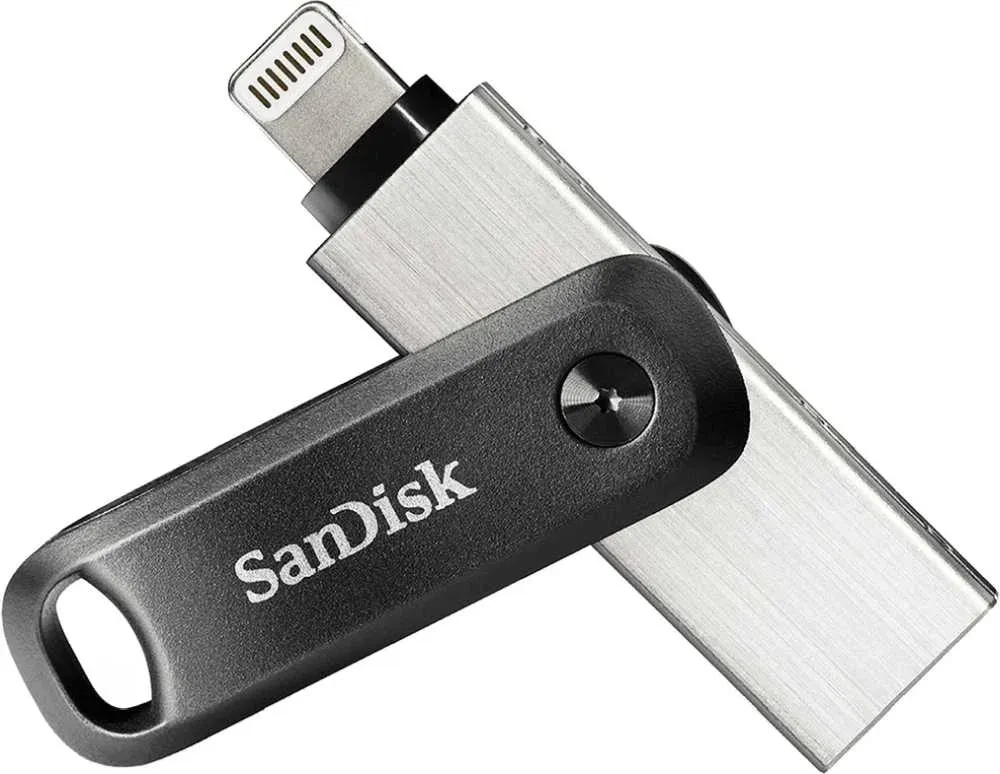 Флеш Диск Sandisk 64GB iXpand Go SDIX60N-064G-GN6NN USB3.0 черный/серебристый, 64 ГБ - фото 5