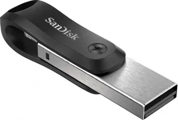 Флеш Диск Sandisk 64GB iXpand Go SDIX60N-064G-GN6NN USB3.0 черный/серебристый, 64 ГБ - фото 7