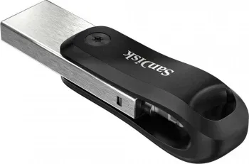 Флеш Диск Sandisk 64GB iXpand Go SDIX60N-064G-GN6NN USB3.0 черный/серебристый, 64 ГБ - фото 8