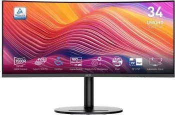 Монитор MSI 34 Modern MD342CQP черный VA LED 21:9 HDMI M/M матовая HAS Piv 3500:1 300cd 178гр/178гр 3440x1440 120Hz DP UW USB 8.05кг - фото 7