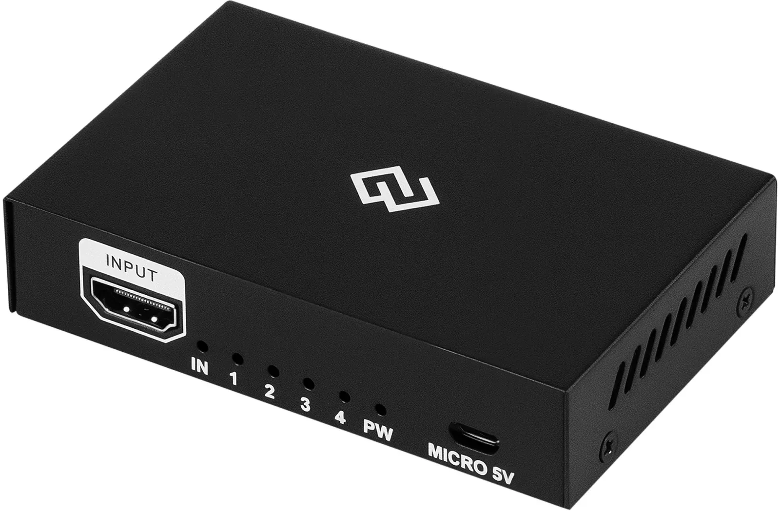Сплиттер аудио-видео Digma DHSP-v1.4x4 HDMI f/4xHDMI f черный - фото 2