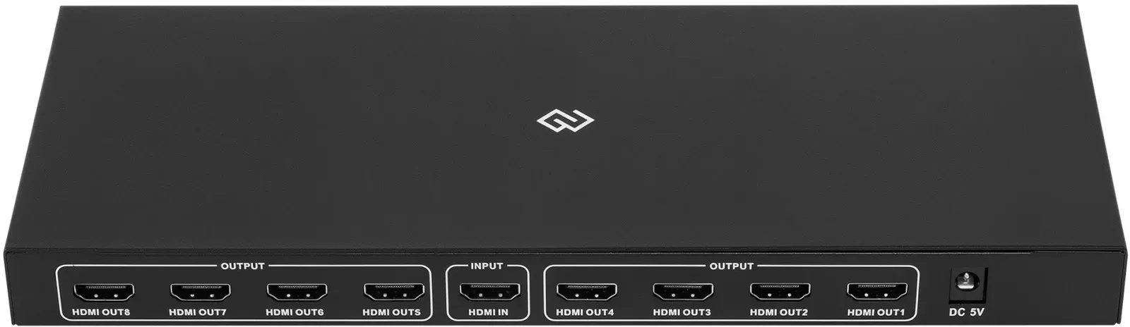 Сплиттер аудио-видео Digma DHSP-v1.4x8 HDMI f/8xHDMI f черный - фото 3