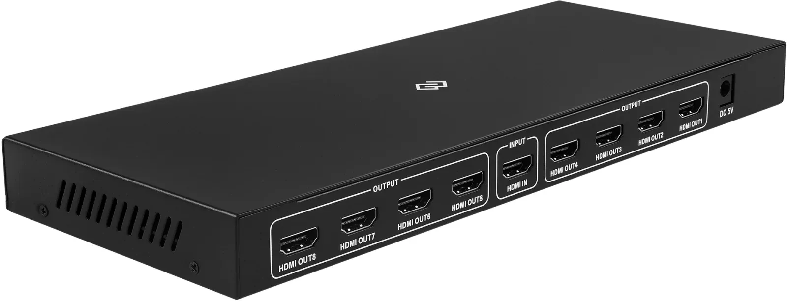 Сплиттер аудио-видео Digma DHSP-v1.4x8 HDMI f/8xHDMI f черный - фото 5