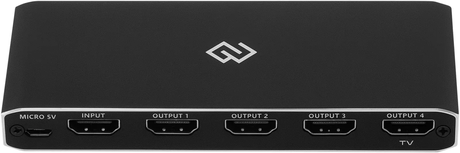 Сплиттер аудио-видео Digma DHSP-v2x4 HDMI f/4xHDMI f черный - фото 3