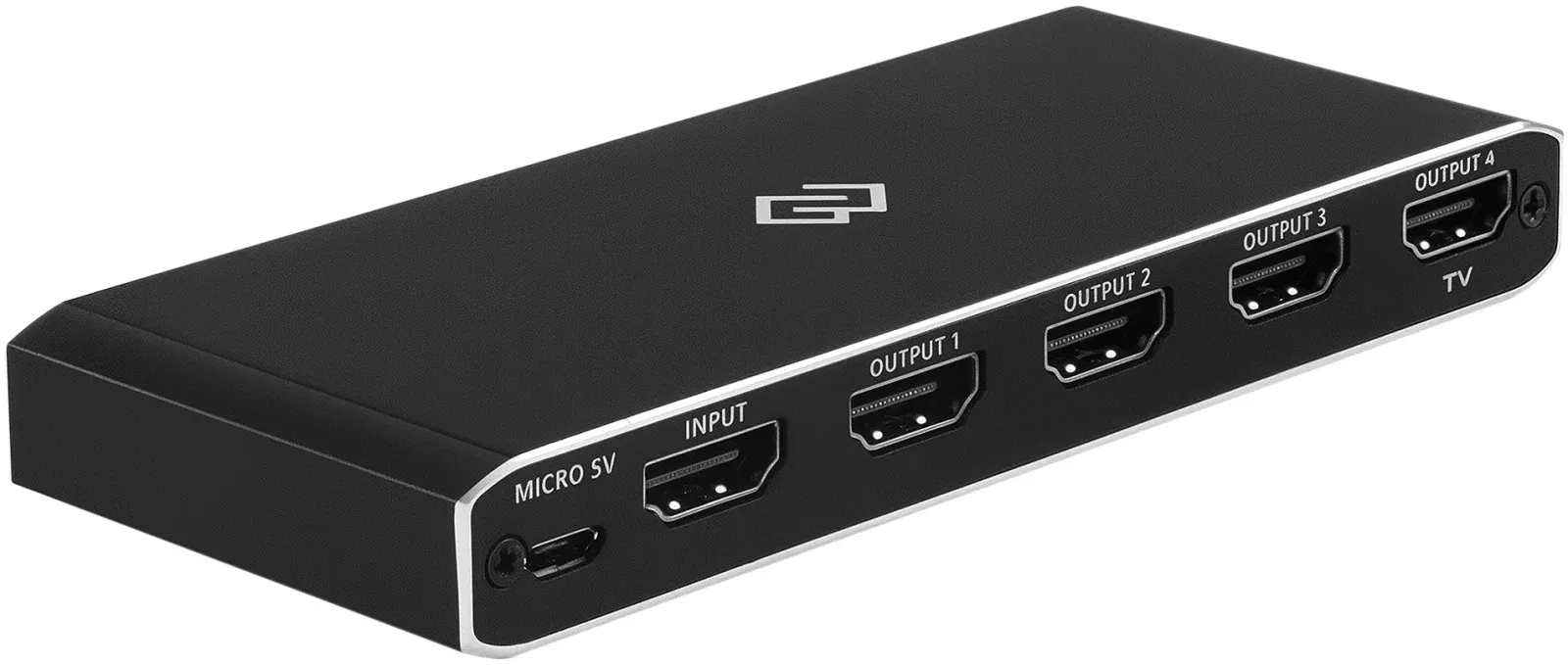 Сплиттер аудио-видео Digma DHSP-v2x4 HDMI f/4xHDMI f черный - фото 5