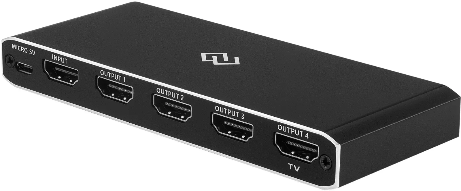 Сплиттер аудио-видео Digma DHSP-v2x4 HDMI f/4xHDMI f черный - фото 6