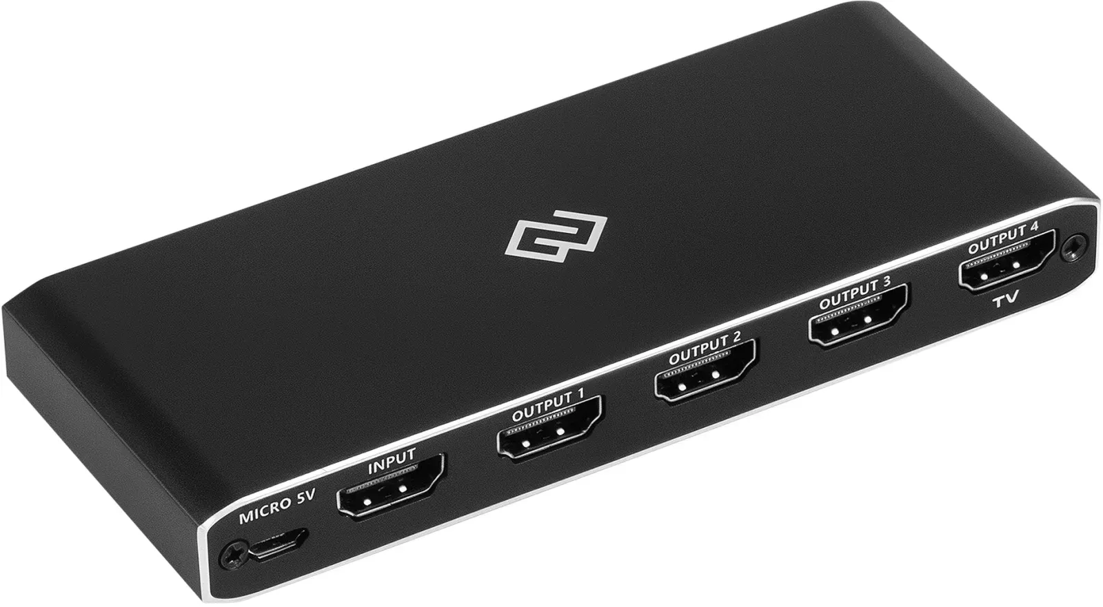 Сплиттер аудио-видео Digma DHSP-v2x4 HDMI f/4xHDMI f черный - фото 7