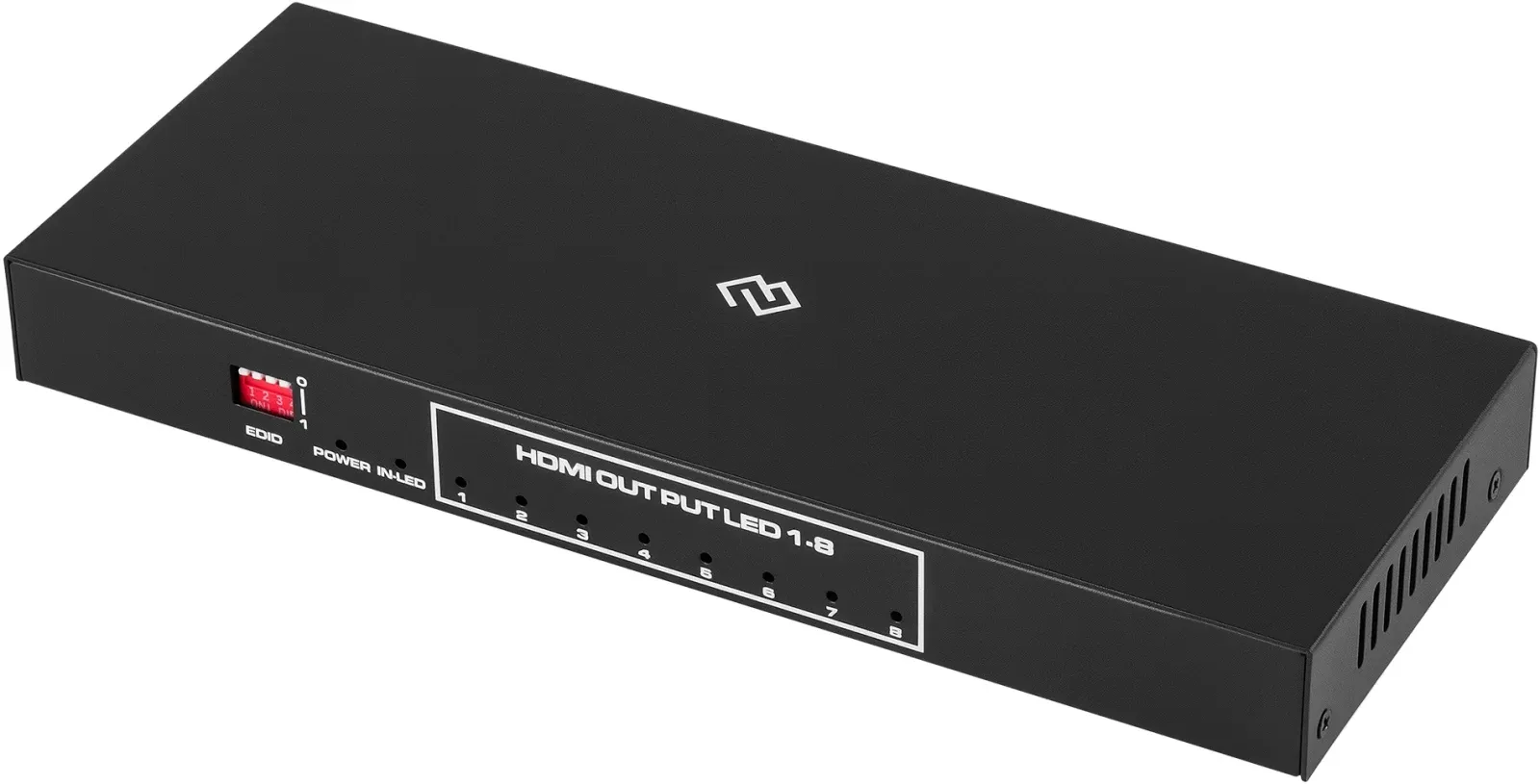 Сплиттер аудио-видео Digma DHSP-v2x8 HDMI f/8xHDMI f черный - фото 2