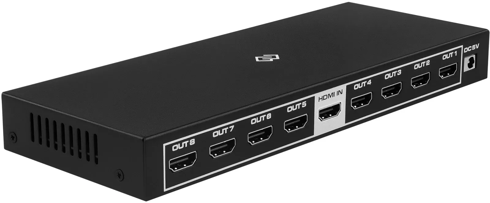 Сплиттер аудио-видео Digma DHSP-v2x8 HDMI f/8xHDMI f черный - фото 5