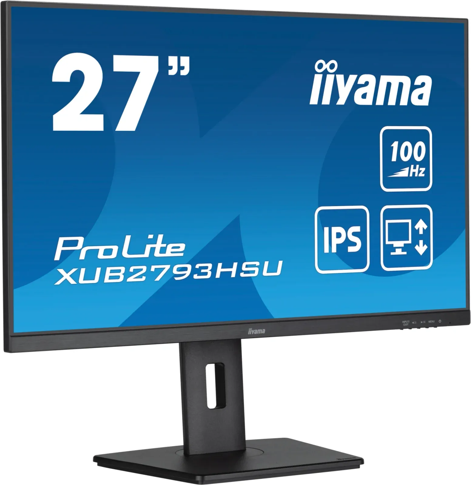 Монитор Iiyama 27 ProLite XUB2793HSU-B6 черный IPS LED 1ms 16:9 HDMI M/M матовая HAS Piv 250cd 178гр/178гр 1920x1080 100Hz DP FHD USB 5.4кг - фото 3
