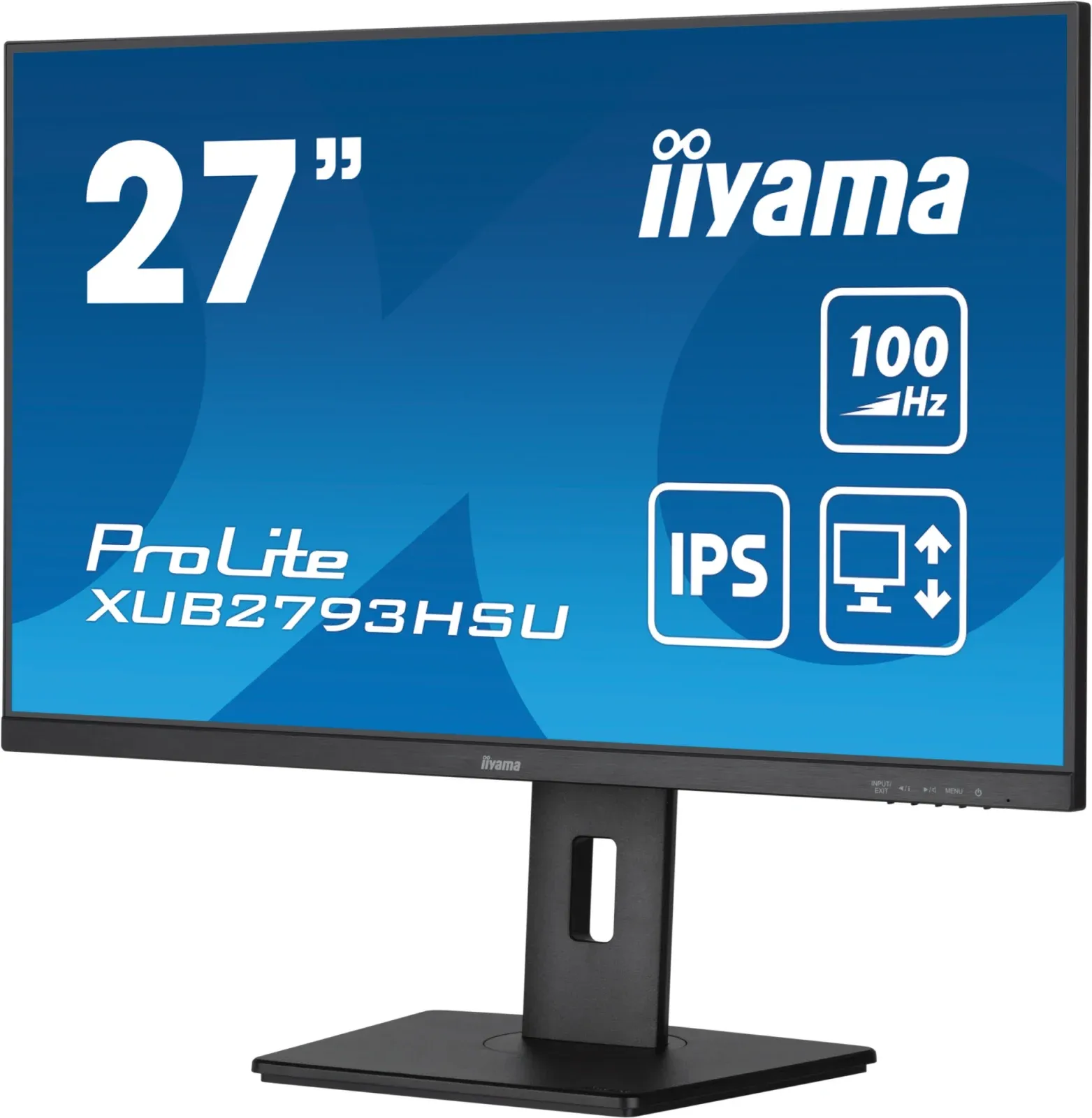 Монитор Iiyama 27 ProLite XUB2793HSU-B6 черный IPS LED 1ms 16:9 HDMI M/M матовая HAS Piv 250cd 178гр/178гр 1920x1080 100Hz DP FHD USB 5.4кг - фото 5