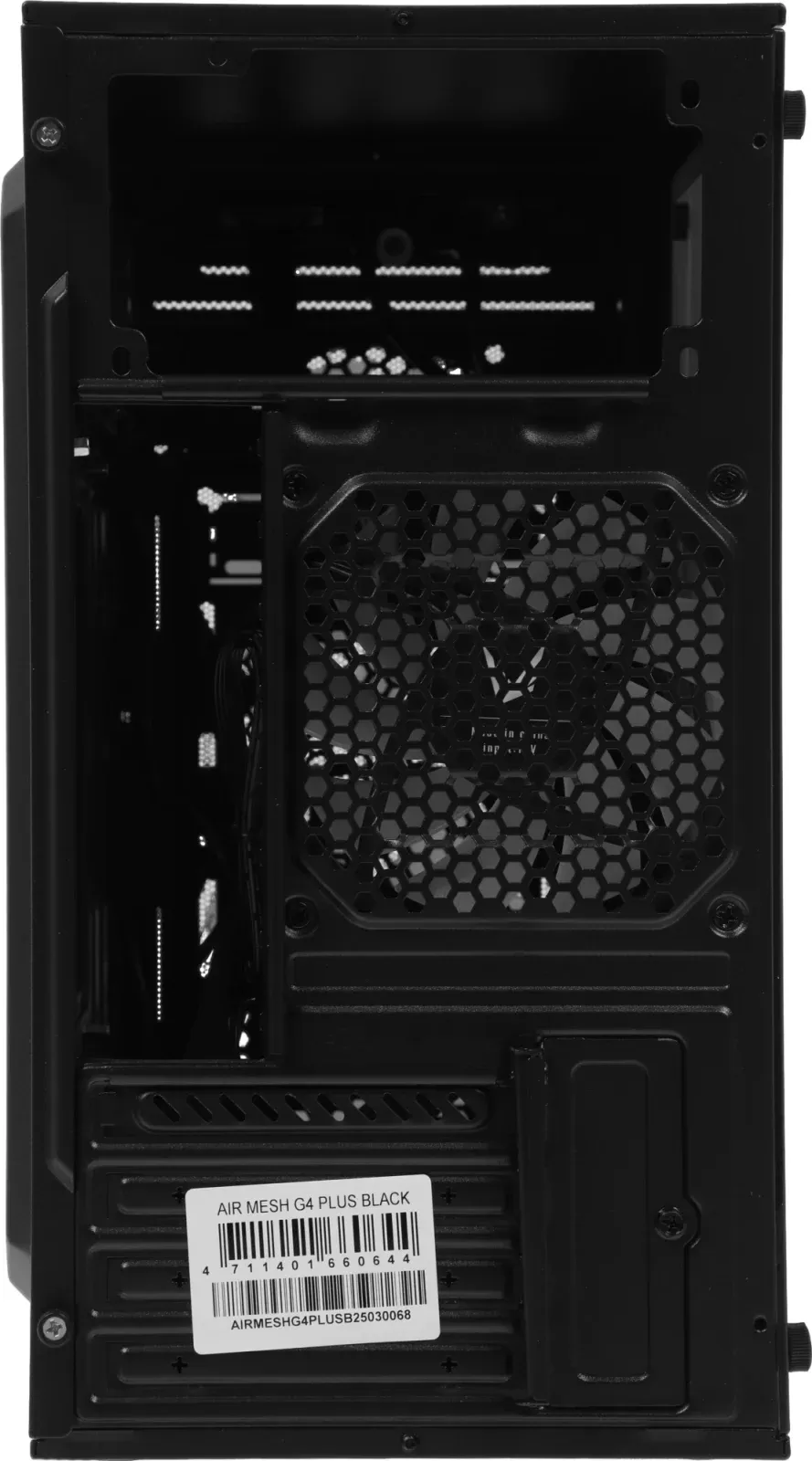 Корпус Formula Air Mesh G4 PLUS черный без БП mATX 1xUSB2.0 1xUSB3.1 audio - фото 6