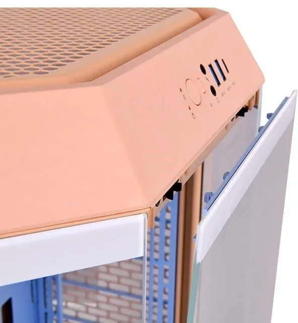 Корпус Thermaltake The Tower 300 Peach Fuzz розовый без БП mATX 8x120mm 6x140mm 2xUSB3.0 audio bott PSU - фото 6