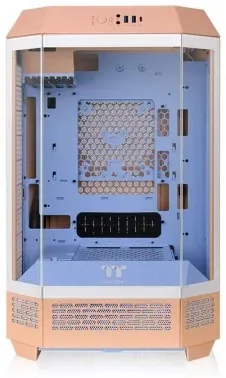 Корпус Thermaltake The Tower 300 Peach Fuzz розовый без БП mATX 8x120mm 6x140mm 2xUSB3.0 audio bott PSU - фото 8