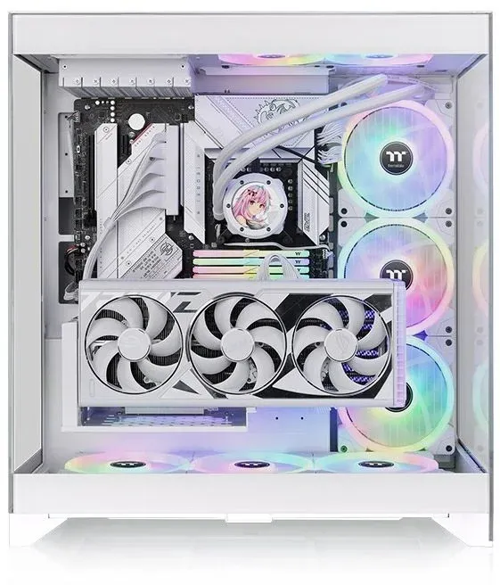 Корпус Thermaltake CTE E550 TG Snow белый без БП ATX 8x120mm 6x140mm 2xUSB3.0 audio bott PSU - фото 2