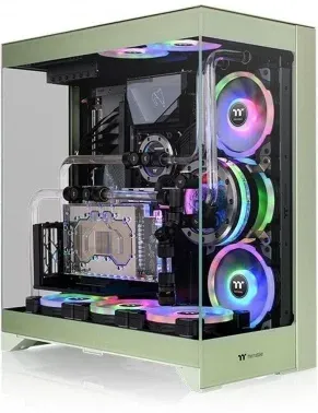 Корпус Thermaltake CTE E550 TG Matcha зеленый без БП ATX 8x120mm 6x140mm 2xUSB3.0 audio bott PSU - фото 7