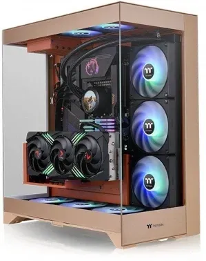 Корпус Thermaltake CTE E550 TG Gravel Sand коричневый без БП ATX 8x120mm 6x140mm 2xUSB3.0 audio bott PSU - фото 7