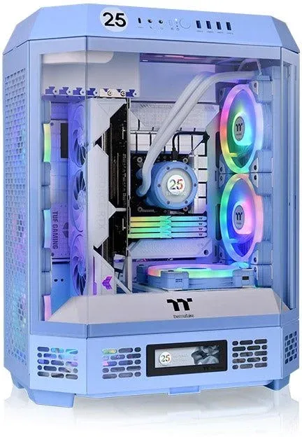 Корпус Thermaltake The Tower 600 Hydrangea голубой без БП ATX 13x120mm 9x140mm 4xUSB3.0 audio bott PSU - фото 2