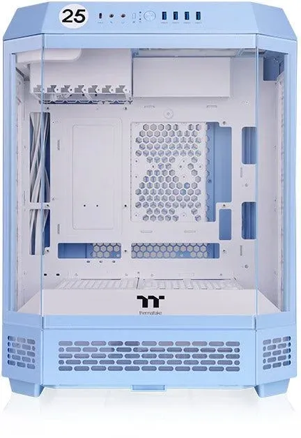 Корпус Thermaltake The Tower 600 Hydrangea голубой без БП ATX 13x120mm 9x140mm 4xUSB3.0 audio bott PSU - фото 3