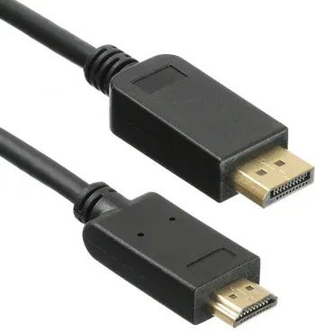 Кабель аудио-видео KingPrice KP-DP1.1-HD1.4-1.5m DisplayPort m/HDMI m 1.5м. позолоч.конт. черный - фото 2
