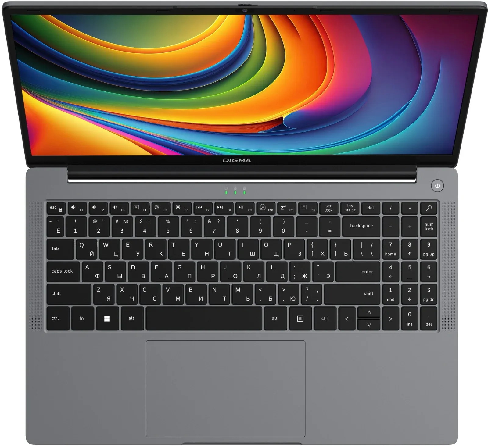 Ноутбук Digma EVE i5980 Core M3 8100Y 16Gb SSD512Gb Intel UHD Graphics 615 15.6 IPS FHD 1920x1080 Windows 11 Pro grey WiFi BT Cam 5000mAh DN15CM-ADXW01 - фото 2