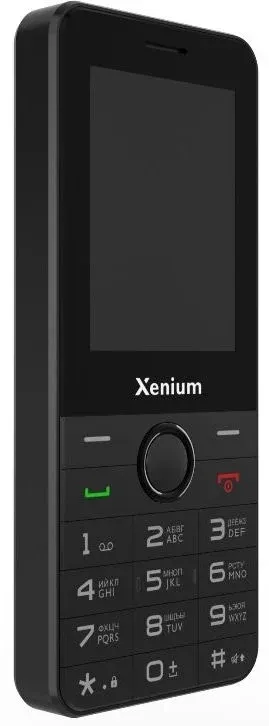 Мобильный телефон XENIUM X240 черный моноблок 2Sim 2.4 240x320 Nucleus 0.3Mpix GSM900/1800 MP3 FM microSD max32Gb - фото 1