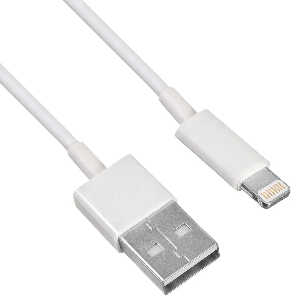 Кабель KingPrice KP-USBAL-1m USB m-Lightning m 1м белый - фото 1